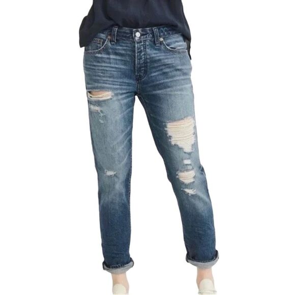 NEW Abercrombie & Fitch Ames Slim Boyfriend jeans size 25 - Picture 1 of 9
